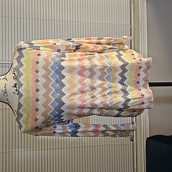 Rafaella Multicolor 3/4 Sleeve Blouse Large - Picture 1 of 9